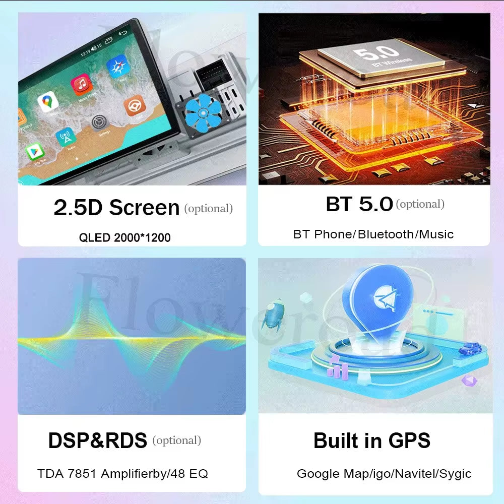 Android 15 for Mitsubishi ASX 2010 - 2016 Car Radio Multimedia Video Player Navigation GPS DSP QLED Carplay Android Auto