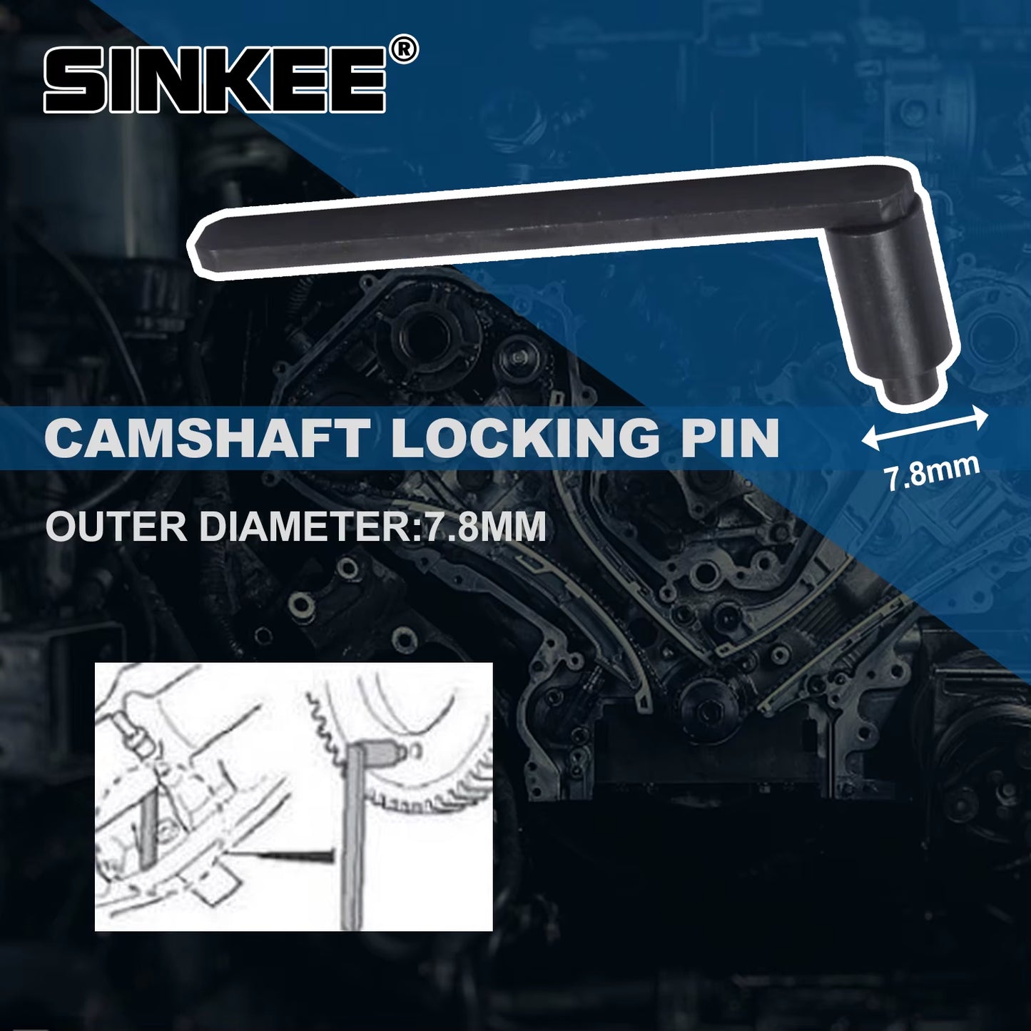 Engine Timing Tool Kit for Citroen C3 Peugeot 208 308 2008 SUV Psa 1.0 1.2 Vti