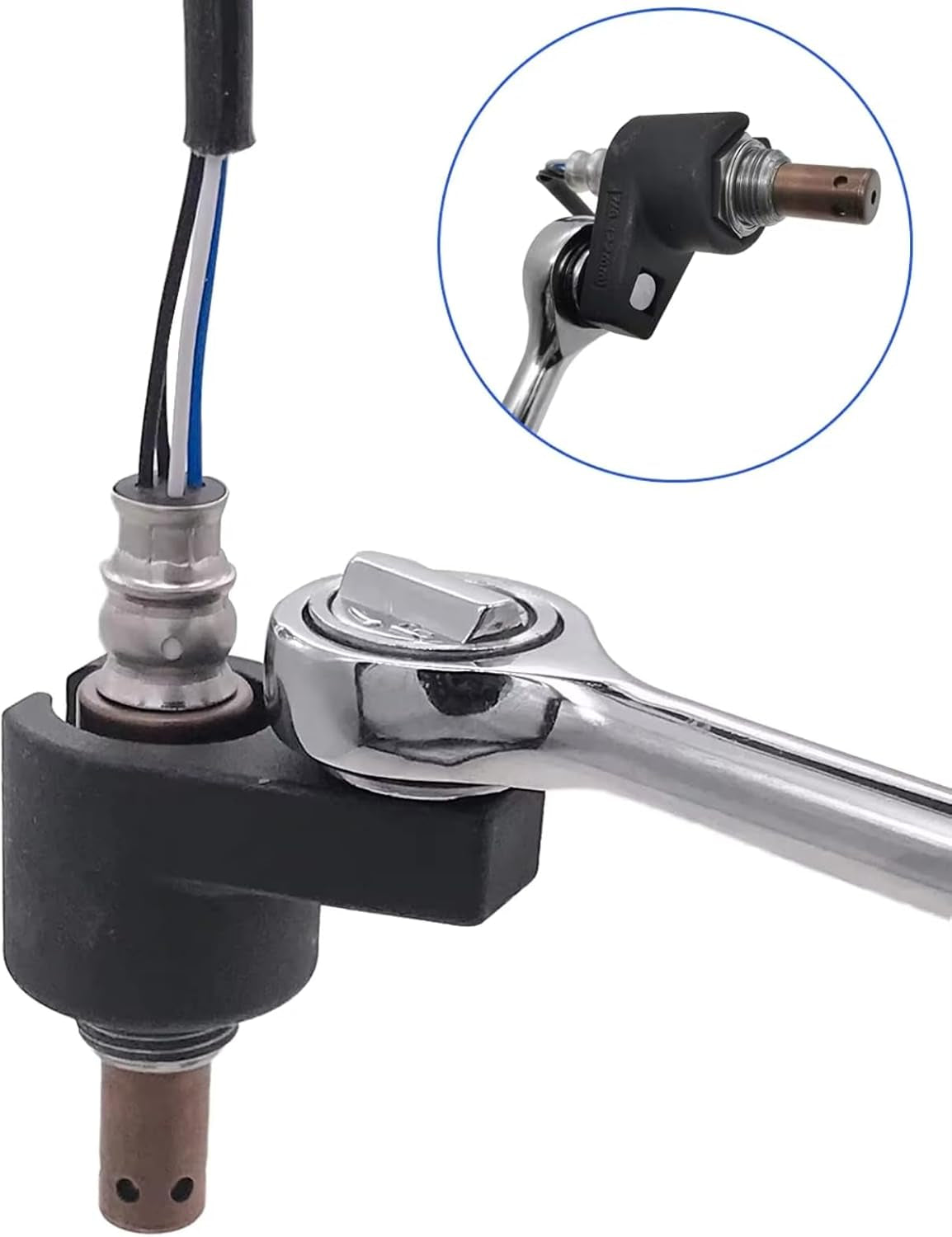 Sensor De Oxígeno Zócalo Universal Reparación De Coche 22Mm 3/8 "Llave De Sensor Compensada Eliminación Zócalo Herramienta