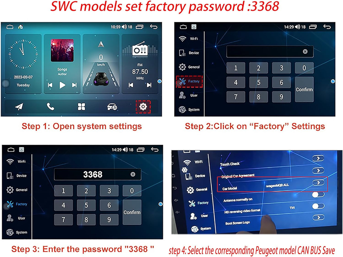 Para Peugeot 407 Radio, Android 13 Car Radio GPS Navigation Para Peugeot 407 2004-2011, Pantalla Táctil De 9 Pulgadas, Android 13 Octa-Core 64 GB ROM 4 GB
