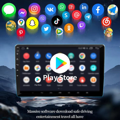 Android Car Radio Multimedia Video Player Navigation Head Unit Screen Android 14 Wireless Carplay Stereo 7" 9" 10" Inch