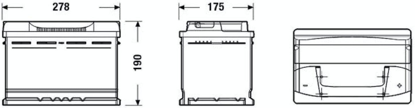 Batería De Coche, , TB740, Bateria De Plomo Y Acido, 74Ah, 680A, Technica, Para Vehiculos Sin Sistema Start-Stop, Automovil De Turismo