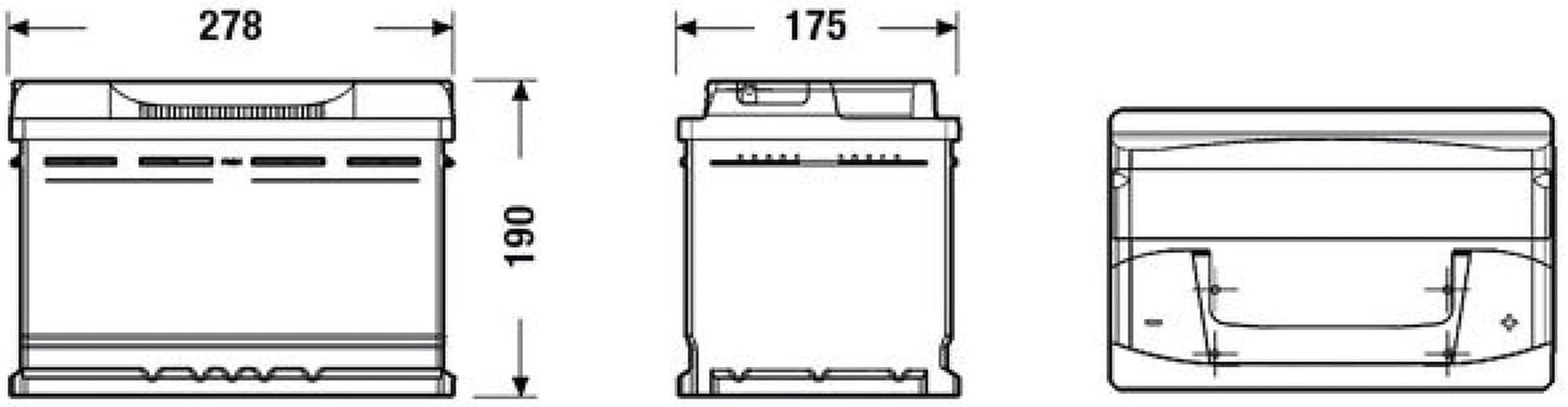 Batería De Coche, , TB740, Bateria De Plomo Y Acido, 74Ah, 680A, Technica, Para Vehiculos Sin Sistema Start-Stop, Automovil De Turismo