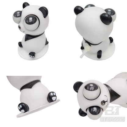 Panda Rubber Exploding Eye Doll Turbo Blasting Doll Kit Interior Auto Parts Universal Decompression Toys Children'S Dolls