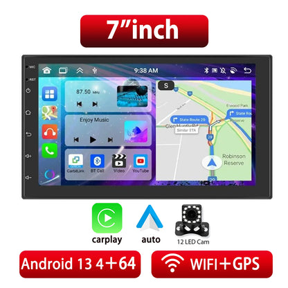 Car Radio 2 Din 7"/9"/10" Carplay Auto Android 14 Mp5 Universal WIFI GPS Car Radio Multimedia Video Player FM Car Stere