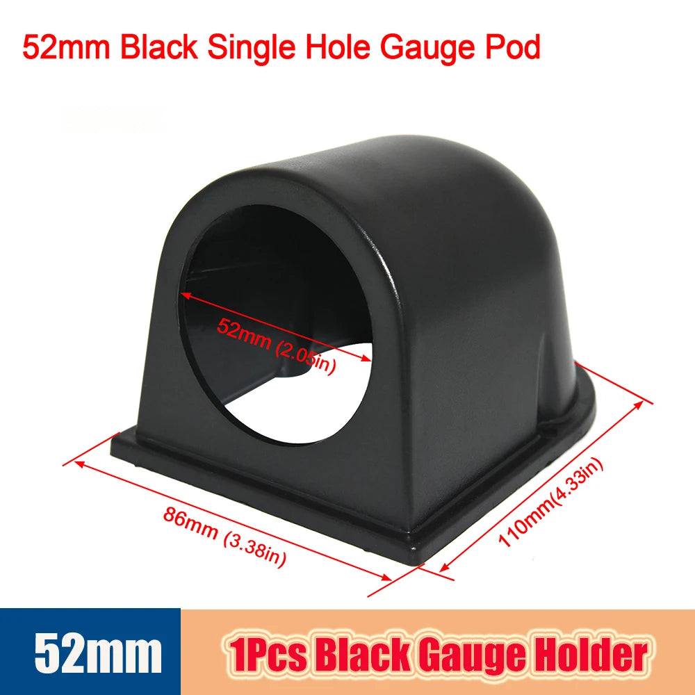 3.0 BAR Smoke Lens Turbo Pressure Gauge with Mechanical White LED Backllight Auto Turbo Boost Gauges Boost Meter 52Mm Universal