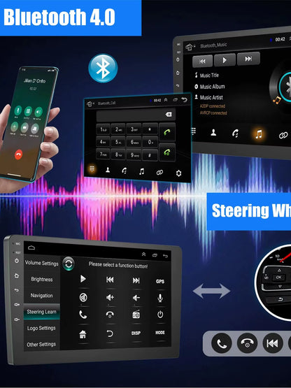 Car Radio 2 Din 7"/9"/10" Carplay Auto Android 14 Mp5 Universal WIFI GPS Car Radio Multimedia Video Player FM Car Stere