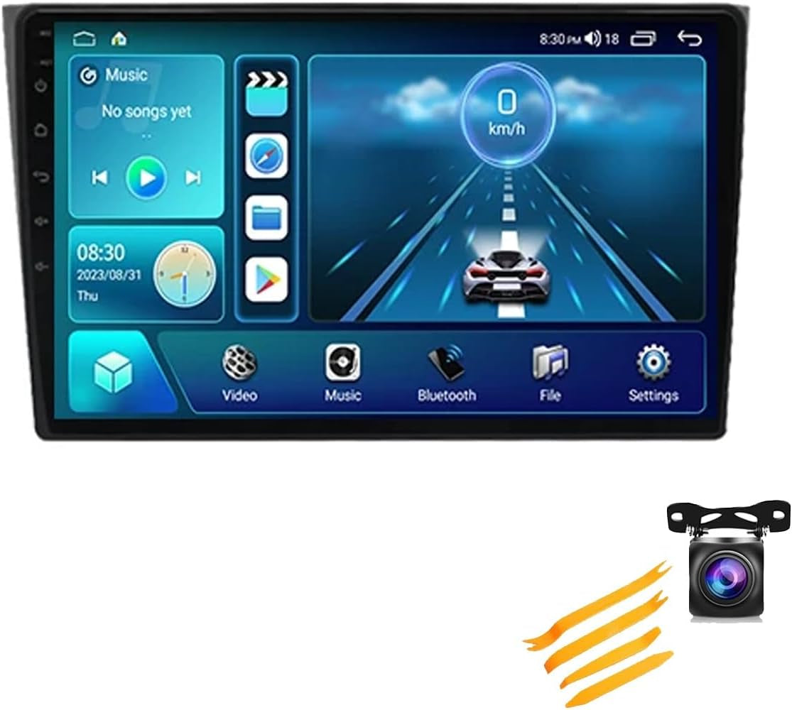 HYMLMY Android 12 - Radio Con GPS Para Coche, Estéreo Para Coche, Para Ma-Zda Cx9 CX-9 Tb 2006-2016, Pantalla Táctil De 9 Pulgadas, Con Carplay Inalámbrico, Android Auto, Controles Del Volante, Compa