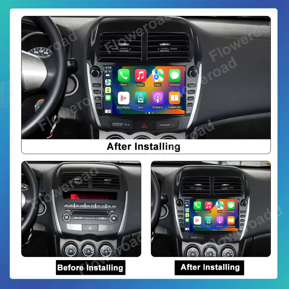 Android 15 for Mitsubishi ASX 2010 - 2016 Car Radio Multimedia Video Player Navigation GPS DSP QLED Carplay Android Auto