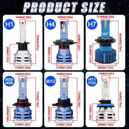 Philips Ultinon Pro3102 H1 H4 H7 H11 HB3 9005 HB4 9006 HIR2 9012 LED Car Head Light 6000K Bright White Original LED Fog Lamps